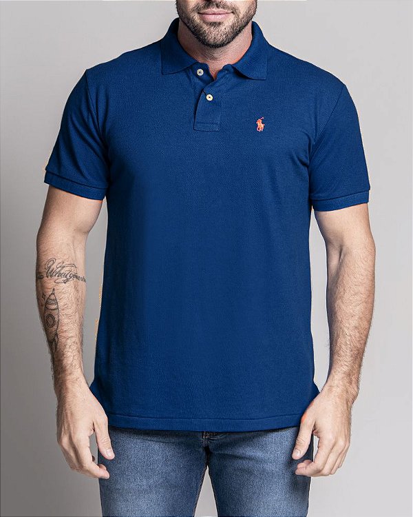 Camisa Polo Ralph Lauren Custom Slim Fit Azul | Outweb - Outweb - Outlet de  Roupas, Calçados e Acessórios.
