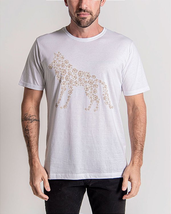 Camiseta Masculina Acostamento Branco - Outweb - Outlet de Roupas, Calçados  e Acessórios.