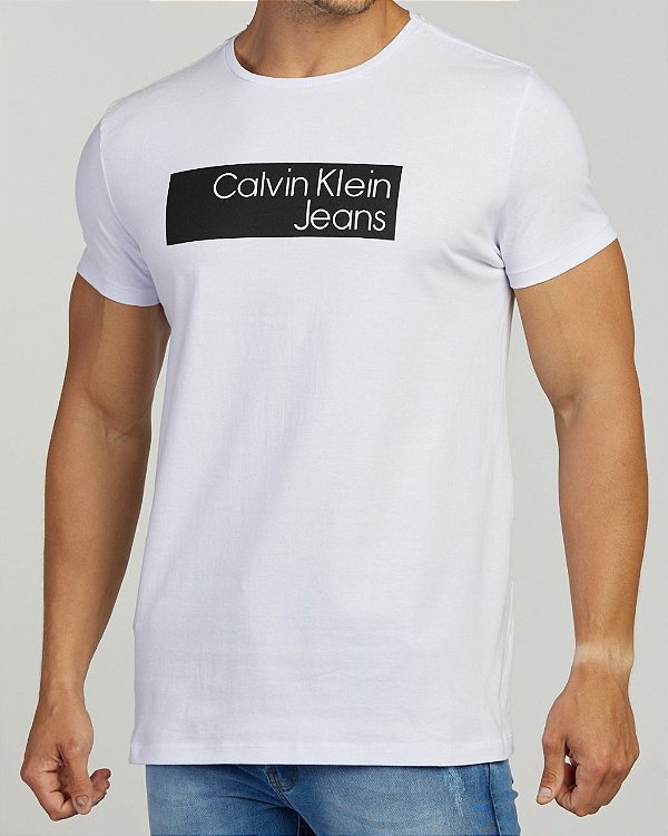 Camiseta Masculina Calvin Klein Branco - Outweb - Outlet de Roupas,  Calçados e Acessórios.