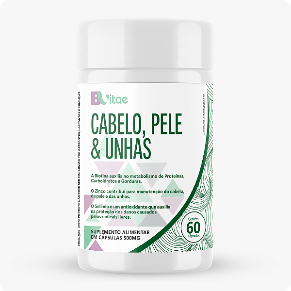 Cabelo, Pele e Unhas 60 cápsulas