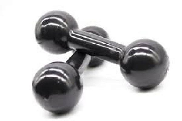 PAR DE HALTER EMBORRACHADO 3KG