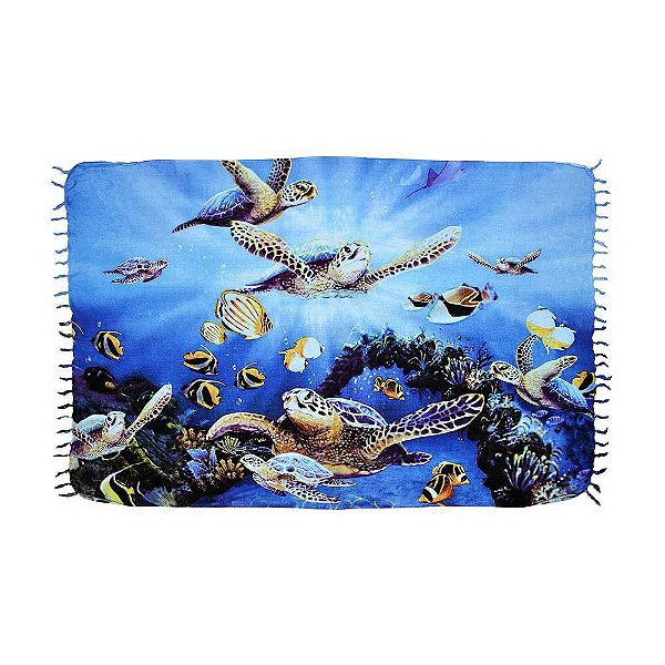 CANGA DE PRAIA FUNDO DO MAR TARTARUGAS