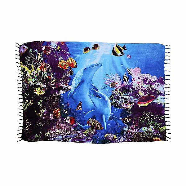 CANGA DE PRAIA FUNDO DO MAR GOLFINHOS