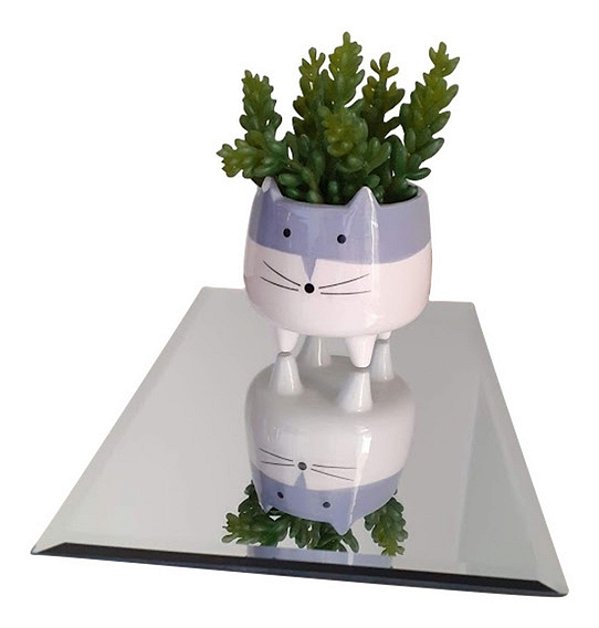 Suporte Espelhado de Vidro 13x29cm - Youbai