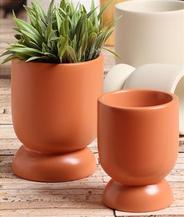 Dupla De Cachepots Terracota