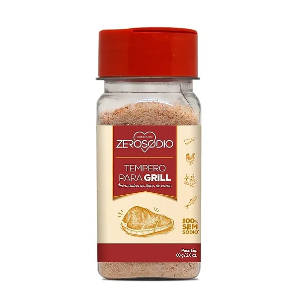 Tempero em Pó Grill Zero Sódio 80g