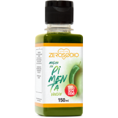 Molho de Pimenta Verde Zero Sódio 150ml