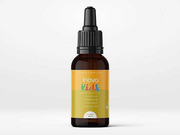Inova Kids Vitamina para Imunidade e Energia em Gotas Sabor Laranja