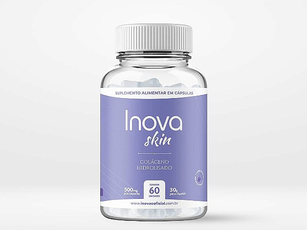 Inova Skin Colágeno Hidrolisado Vitamina para Pele com 60 Cápsulas