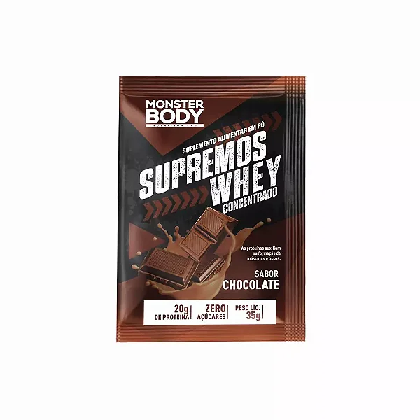 Supremos Whey Concentrado Sabor Chocolate SupraErvas 35g