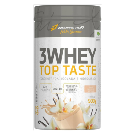 3 Whey Top Teste 900g - Bodyaction