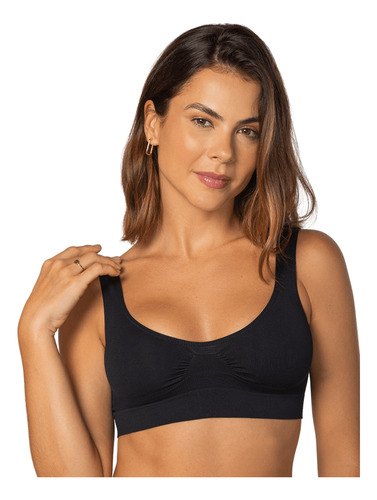 Sutiã Top Loba Lupo Sem Costura Alto Conforto Antimicrobial