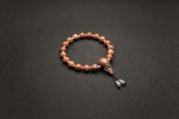 Japamala 18 Contas OBSIDIANA MOGNO