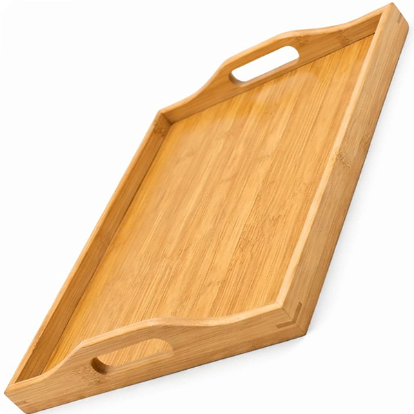 Bandeja p/ Servir em Bambu Retangular