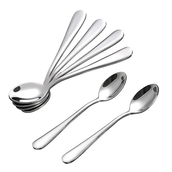 Kit Colher de Mesa em Aço Inox com 6 Unidades Monaliza Import