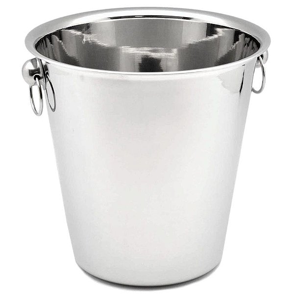 Champanheira Balde Gelo Inox Grande p/ Bebidas e Garrafas