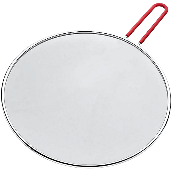 Tampa Fritura com Tela Superfina em Inox Cabo Silicone 29 cm