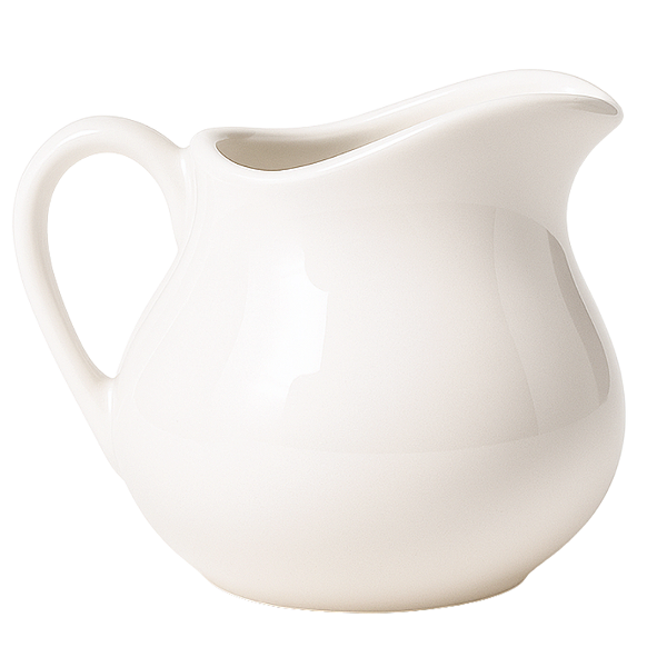 Jarra de Porcelana Branca com Alça 750 mL