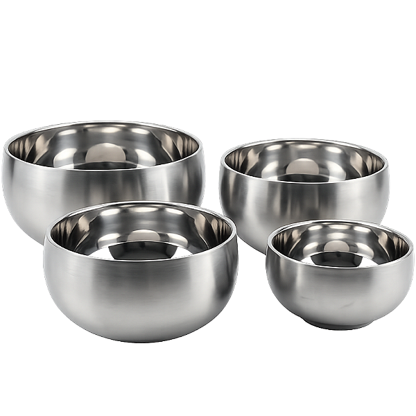 Tigela Térmica Parede Dupla Aço Inox Caldo Poke Lamen Salada Sobremesa