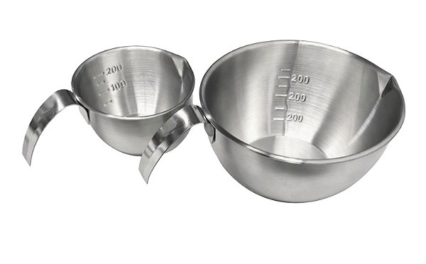 Pitcher Copo Caneco Fervedor Leite Líquido Graduado 200/500ml Aço Inox