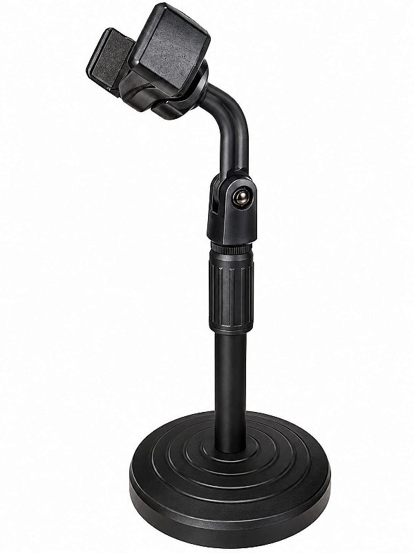 Suporte Celular Smartfone Regulável 360° de Mesa p/ Lives e Escritorio