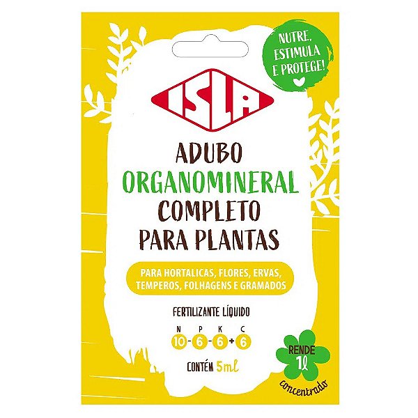 Adubo Líquido Organomineral p/ Todas as Plantas - Rende 1 L