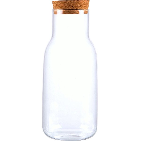 Garrafa Jarra em Vidro c/ Rolha em Cortiça 1,2 Litro