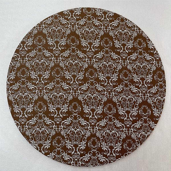 Capa para sousplat - Arabesco Marrom