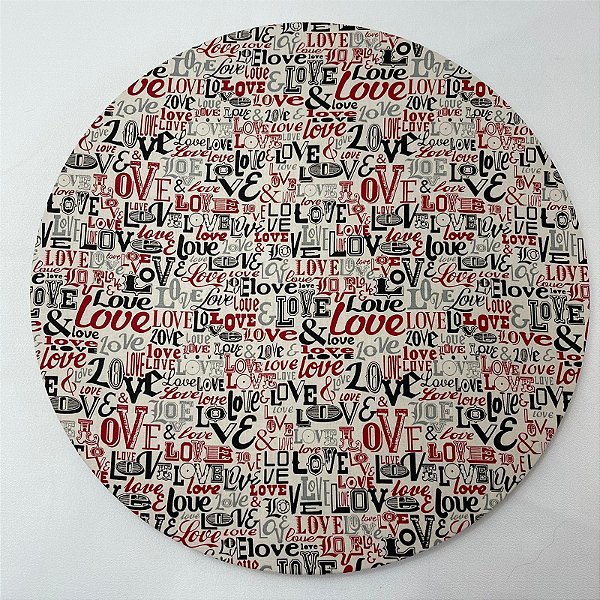 Capa para sousplat - Love