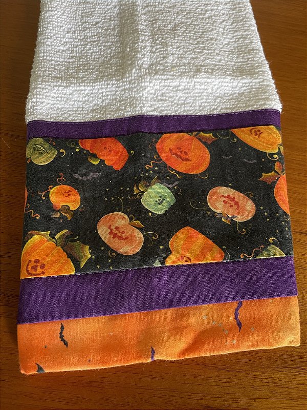 Pano de prato atoalhado halloween