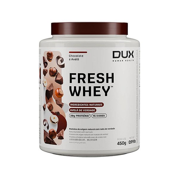 FRESHWHEY™ CHOCOLATE E AVELÃ - POTE 450 G