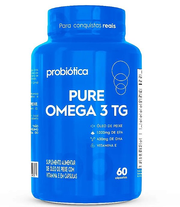Pure Ômega 3 TG (60 caps) - Probiótica