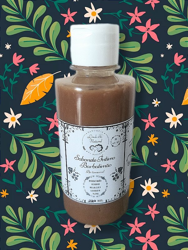 Sabonete Líquido Artesanal - Barbatimão e Aroeira 2 em 1 com Ácido Lático - Natural Vegano 230 ml