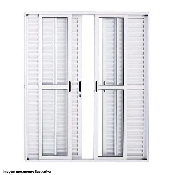 Porta Balcão 6 folhas Branca