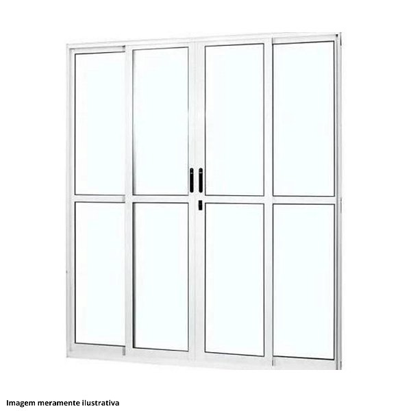 Porta Sacada 4 folhas Branca
