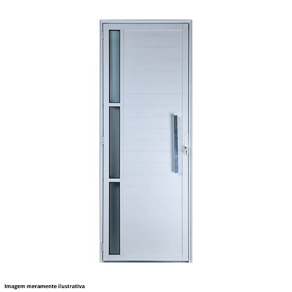 Porta Lambril com Puxador 60 cm e Vidro