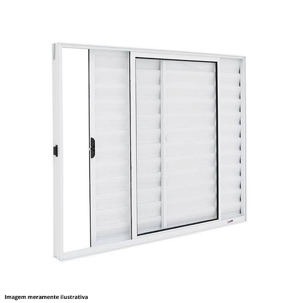 Veneziana 3 folhas branca