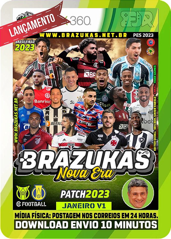 Jogo Futeboll Xbox 360 Pes2023 Brasukas Atualizado