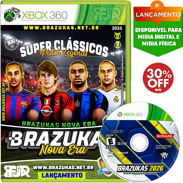BRAZUKAS LEGENDS SUPER CLÁSSICO RETRÔ EXCLUSIVO | XBOX 360