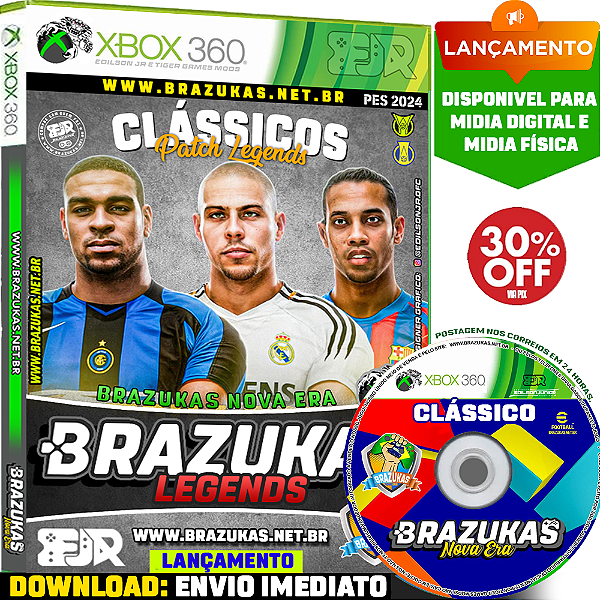 🎮 PES BRAZUKAS LEGENDS CLÁSSICO | LANÇAMENTO| - BRAZUKAS XBOX 360 - EXCLUSIVO ⭐⭐⭐⭐⭐