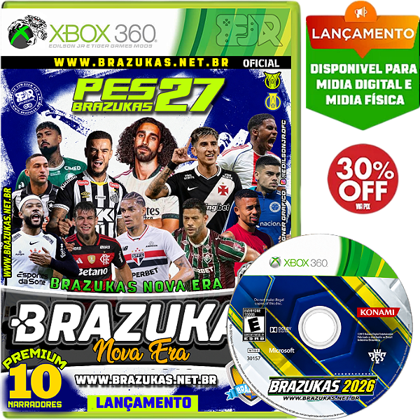BRAZUKAS 2027 ATUALIZADO OUTUBRO | PREMIUM MULTI NARRADORES | XBOX 360
