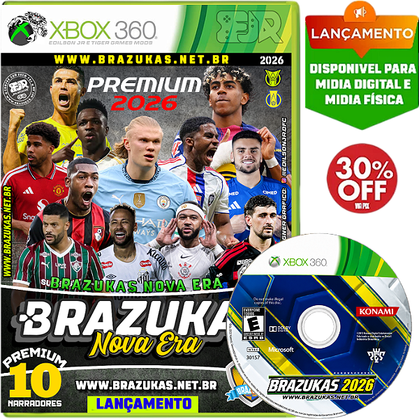 BRAZUKAS ATUALIZADO JULHO | PREMIUM 2026 MULTI NARRADORES | XBOX 360