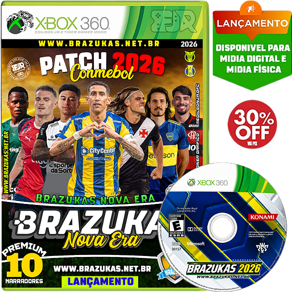 BRAZUKAS CONMEBOL 2026 PREMIUM MULTI NARRADORES | XBOX 360