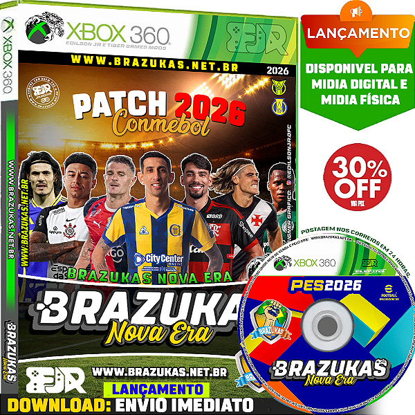 BRAZUKAS CONMEBOL PREMIUM 2026 MARÇO | MULTI NARRADORES | LANÇAMENTO | XBOX 360