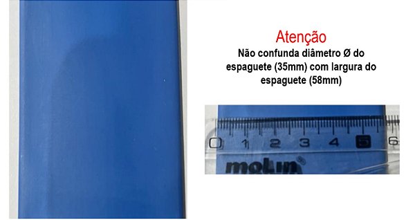 ESPAGUETE TERMORETRATIL 35MM - AZUL, BRANCO, PRETO, VERMELHO
