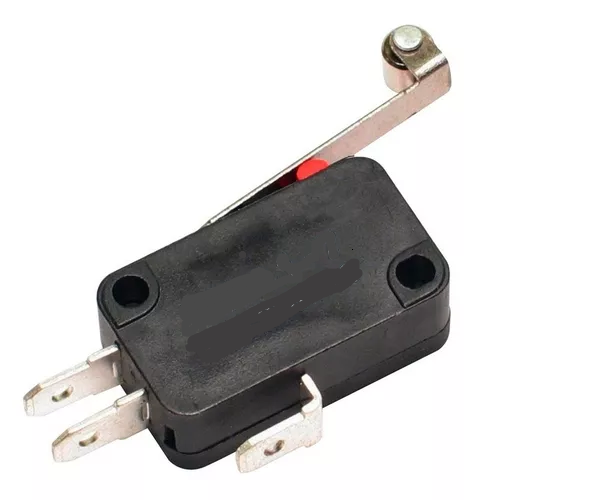 CHAVE MICRO SWITCH 16A COM ROLDANA E HASTE 29MM 3 TERMINAIS NORMALMENTE ABERTA NORMALMENTE FECHADA  (NA/NF NO/NC)