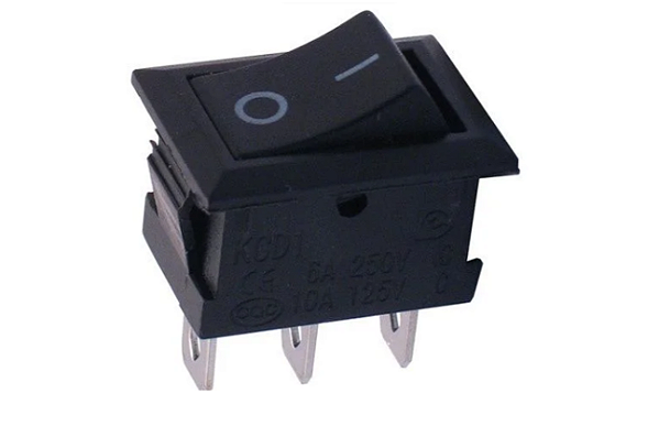 CHAVE GANGORRA ON/OFF KCD1 PRETA 3 TERMINAIS