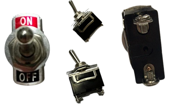 CHAVE ALAVANCA ON/OFF 2 TERMINAIS 10A 125V 6A 250V