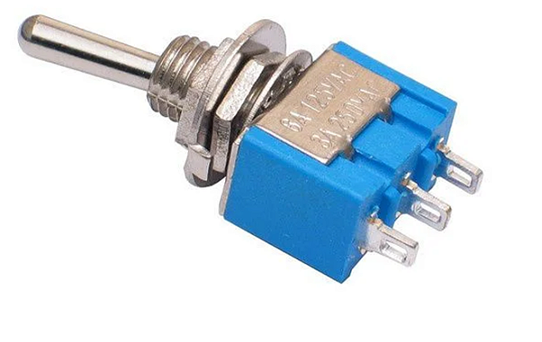 CHAVE ALAVANCA ON/ON LIGA/LIGA 6A 125V 3A 250V 3TERMINAIS