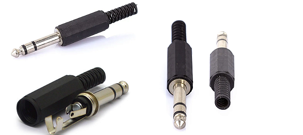 PLUG P10 STEREO PLASTICO PRETO